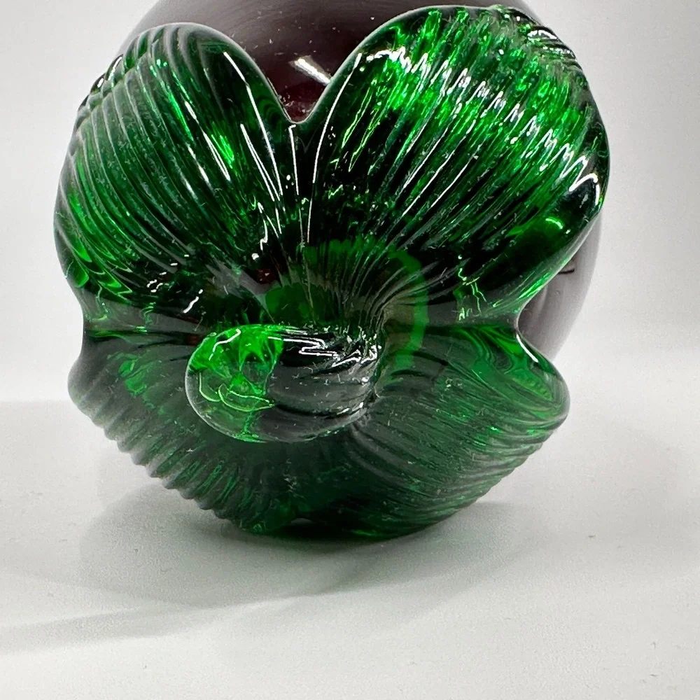 Blenko Hand Blown Glass Grapes Corn Egg Plant Carrot MCM Vintage Art Glass Lot 4